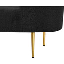 Meridian Ritz Black Boucle Fabric Sofa IMAGE 8