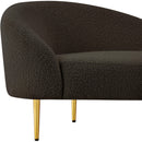 Meridian Ritz Brown Boucle Fabric Sofa IMAGE 12