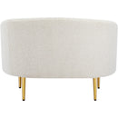Meridian Ritz Cream Boucle Fabric Chair IMAGE 3