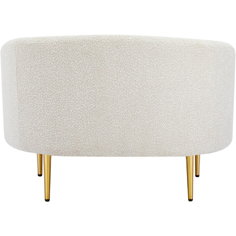 Meridian Ritz Cream Boucle Fabric Chair IMAGE 3