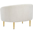 Meridian Ritz Cream Boucle Fabric Chair IMAGE 6