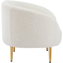 Meridian Ritz Cream Boucle Fabric Chair IMAGE 7