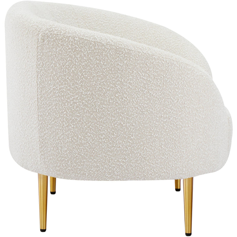 Meridian Ritz Cream Boucle Fabric Chair IMAGE 7