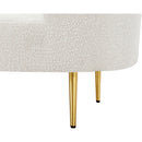 Meridian Ritz Cream Boucle Fabric Chair IMAGE 9