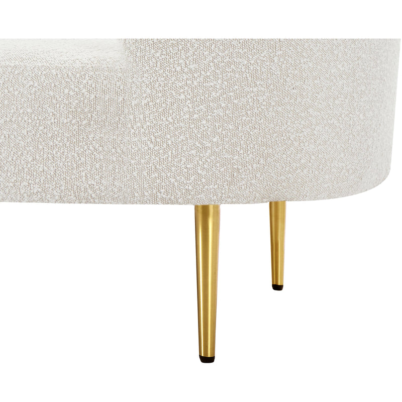 Meridian Ritz Cream Boucle Fabric Chair IMAGE 9