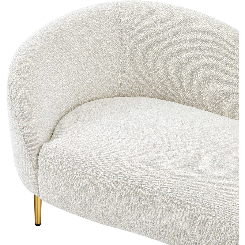 Meridian Ritz Cream Boucle Fabric Loveseat IMAGE 10