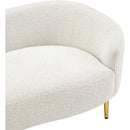 Meridian Ritz Cream Boucle Fabric Sofa IMAGE 11