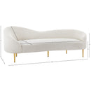 Meridian Ritz Cream Boucle Fabric Sofa IMAGE 20