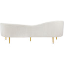 Meridian Ritz Cream Boucle Fabric Sofa IMAGE 3