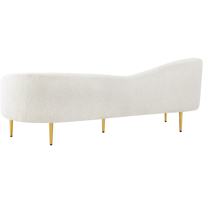 Meridian Ritz Cream Boucle Fabric Sofa IMAGE 6