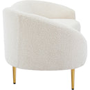Meridian Ritz Cream Boucle Fabric Sofa IMAGE 7