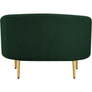 Meridian Ritz Green Boucle Fabric Chair IMAGE 3