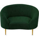 Meridian Ritz Green Boucle Fabric Chair IMAGE 5