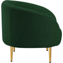 Meridian Ritz Green Boucle Fabric Chair IMAGE 7