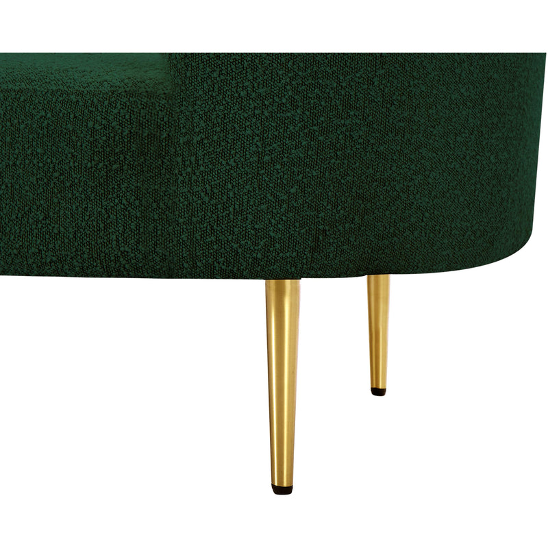Meridian Ritz Green Boucle Fabric Chair IMAGE 9