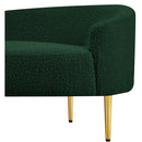 Meridian Ritz Green Boucle Fabric Loveseat IMAGE 13