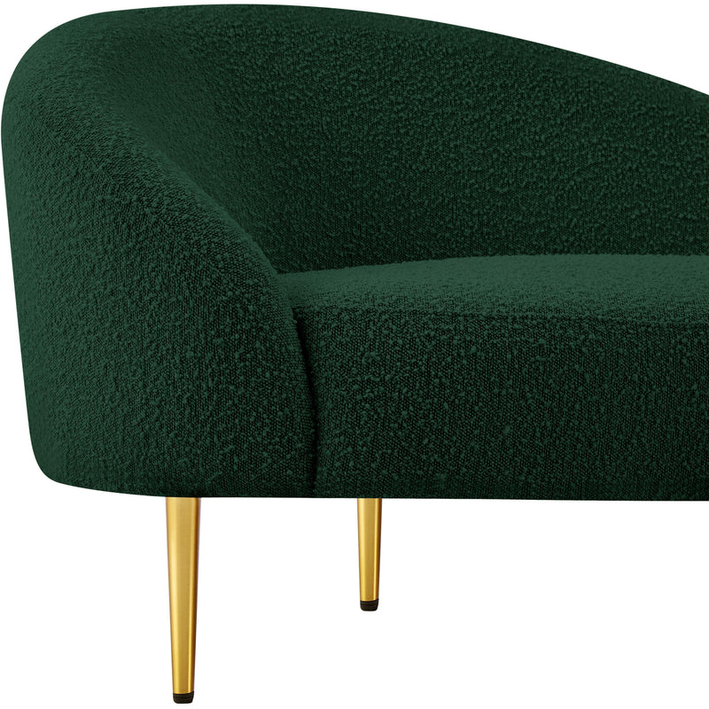 Meridian Ritz Green Boucle Fabric Sofa IMAGE 12