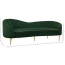 Meridian Ritz Green Boucle Fabric Sofa IMAGE 20