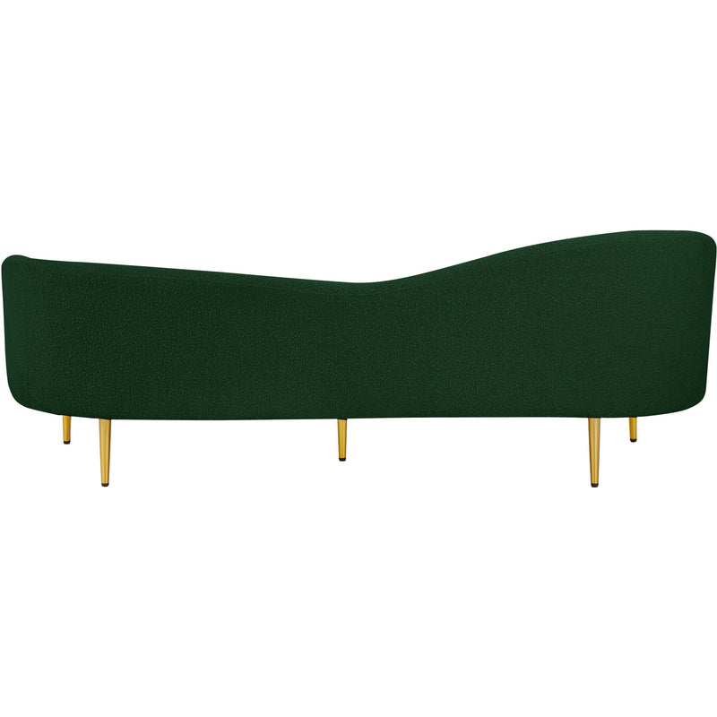 Meridian Ritz Green Boucle Fabric Sofa IMAGE 3