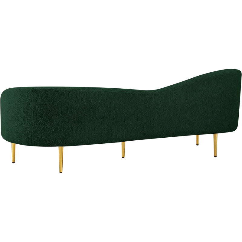 Meridian Ritz Green Boucle Fabric Sofa IMAGE 6