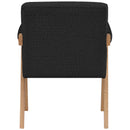 Meridian Woodloch Black Boucle Fabric Accent Chair IMAGE 3