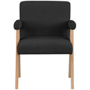 Meridian Woodloch Black Boucle Fabric Accent Chair IMAGE 4