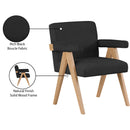 Meridian Woodloch Black Boucle Fabric Accent Chair IMAGE 9