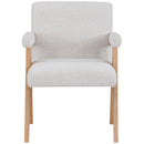 Meridian Woodloch Cream Boucle Fabric Accent Chair IMAGE 4