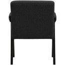 Meridian Woodloch Black Boucle Fabric Accent Chair IMAGE 3