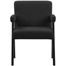 Meridian Woodloch Black Boucle Fabric Accent Chair IMAGE 4