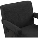 Meridian Woodloch Black Boucle Fabric Accent Chair IMAGE 6