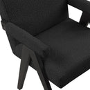Meridian Woodloch Black Boucle Fabric Accent Chair IMAGE 7