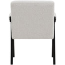 Meridian Woodloch Cream Boucle Fabric Accent Chair IMAGE 3