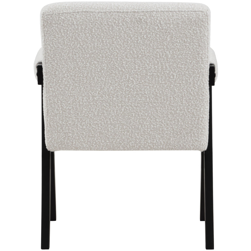 Meridian Woodloch Cream Boucle Fabric Accent Chair IMAGE 3