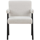 Meridian Woodloch Cream Boucle Fabric Accent Chair IMAGE 4