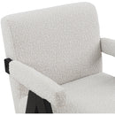 Meridian Woodloch Cream Boucle Fabric Accent Chair IMAGE 6