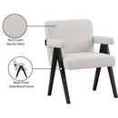 Meridian Woodloch Cream Boucle Fabric Accent Chair IMAGE 9