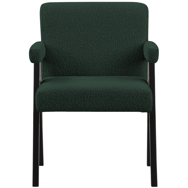 Meridian Woodloch Green Boucle Fabric Accent Chair IMAGE 4