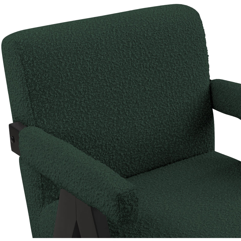 Meridian Woodloch Green Boucle Fabric Accent Chair IMAGE 6