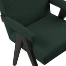 Meridian Woodloch Green Boucle Fabric Accent Chair IMAGE 7