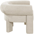 Meridian Stefano Beige Polyester Fabric Accent Chair IMAGE 5