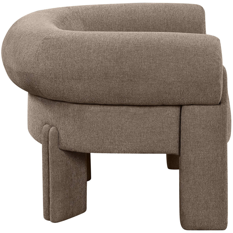 Meridian Stefano Brown Polyester Fabric Accent Chair IMAGE 5