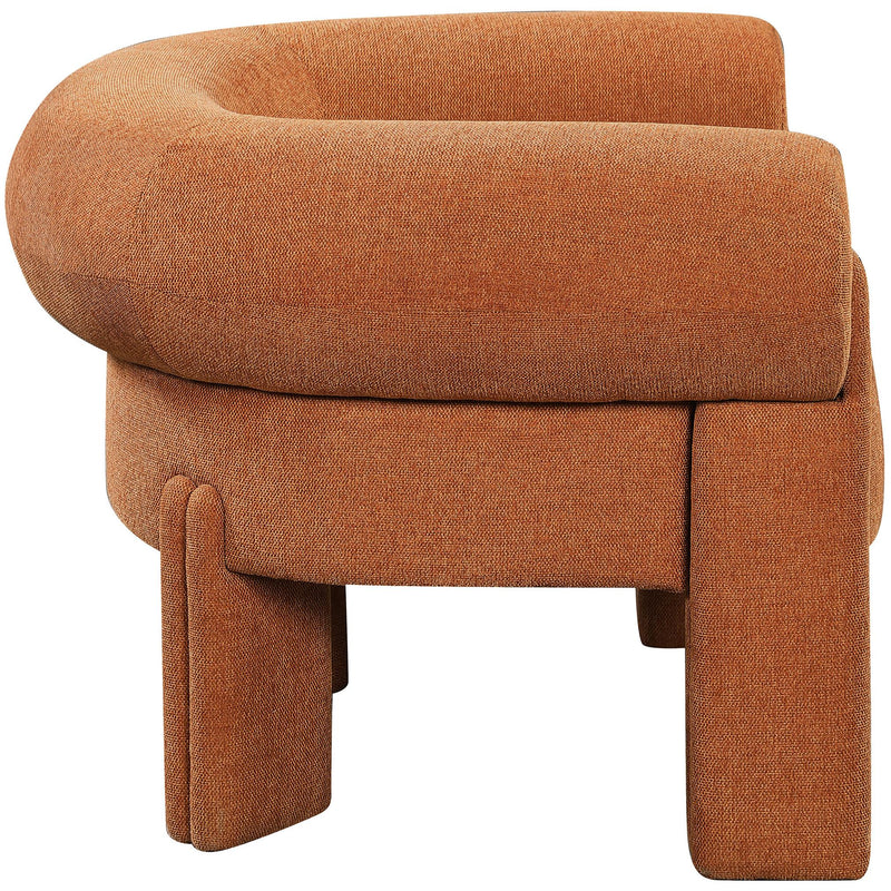 Meridian Stefano Cognac Polyester Fabric Accent Chair IMAGE 5