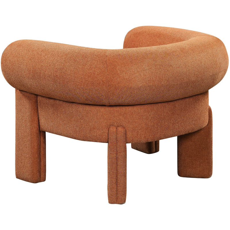 Meridian Stefano Cognac Polyester Fabric Accent Chair IMAGE 6