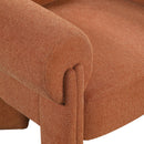 Meridian Stefano Cognac Polyester Fabric Accent Chair IMAGE 7