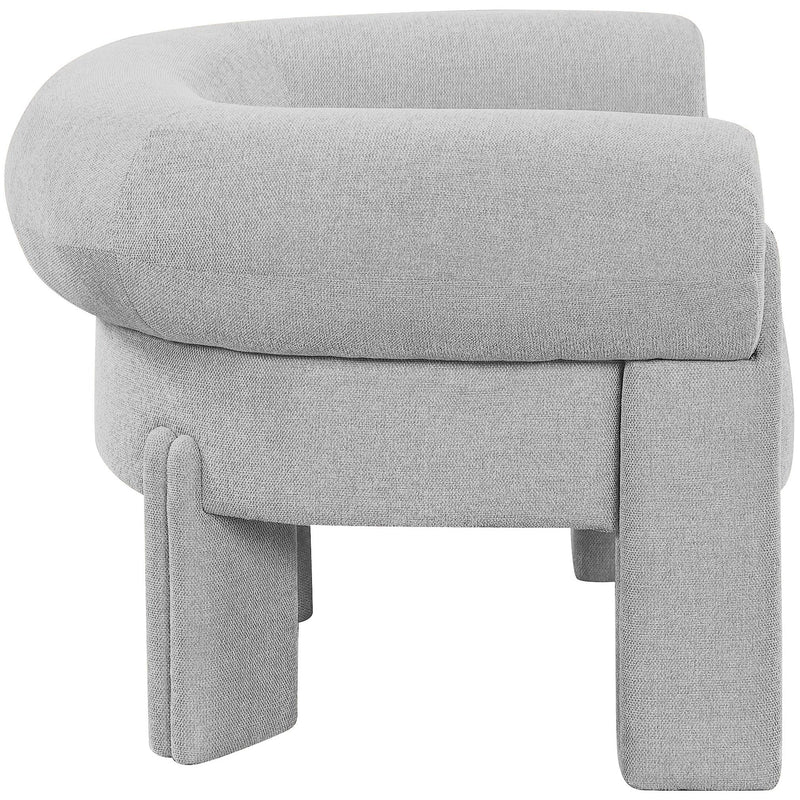 Meridian Stefano Grey Polyester Fabric Accent Chair IMAGE 5
