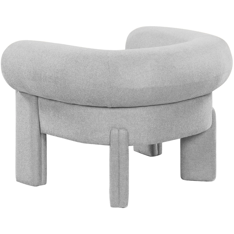 Meridian Stefano Grey Polyester Fabric Accent Chair IMAGE 6