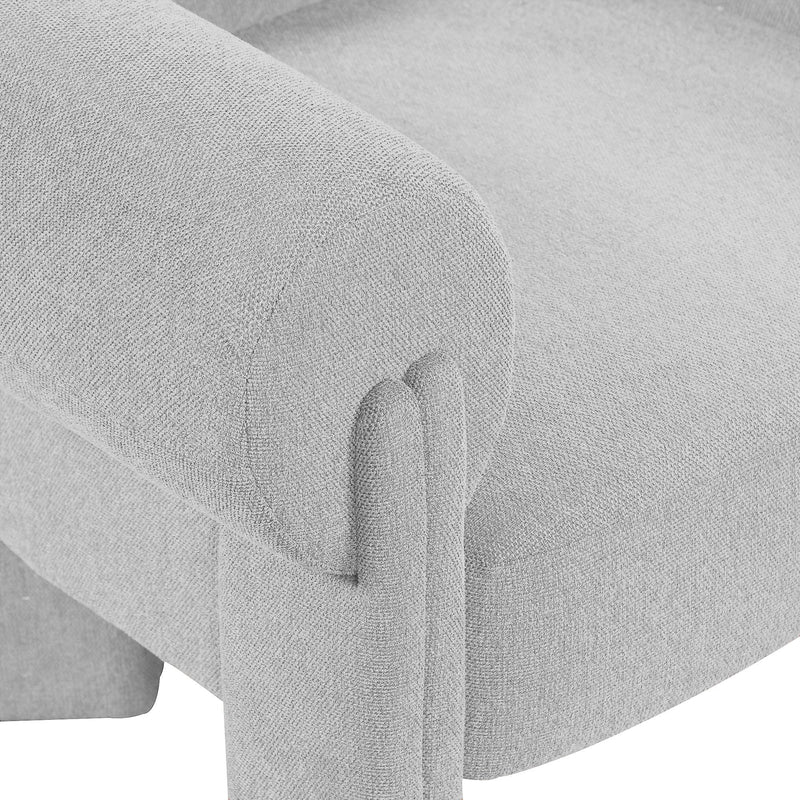 Meridian Stefano Grey Polyester Fabric Accent Chair IMAGE 7