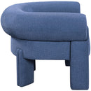 Meridian Stefano Navy Polyester Fabric Accent Chair IMAGE 5