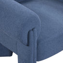 Meridian Stefano Navy Polyester Fabric Accent Chair IMAGE 7
